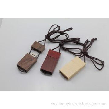 Lanyard Custom Wood USB Flash Drive 3.0 Up to 64GB Personal